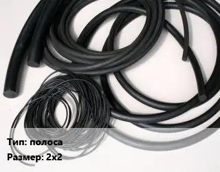 Формовое изделие РТИ полоса 2х2